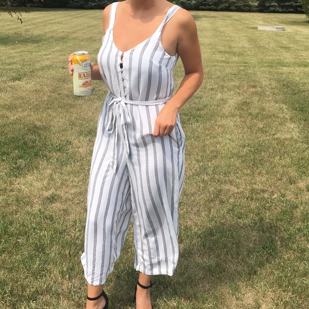 Striped jumpsuit